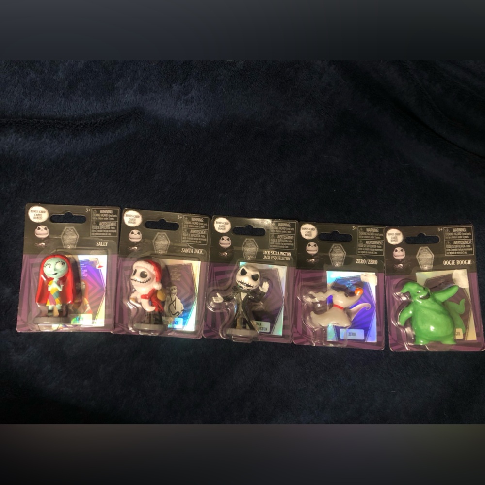 Nightmare Before Christmas Figurine Set with Bonus Card